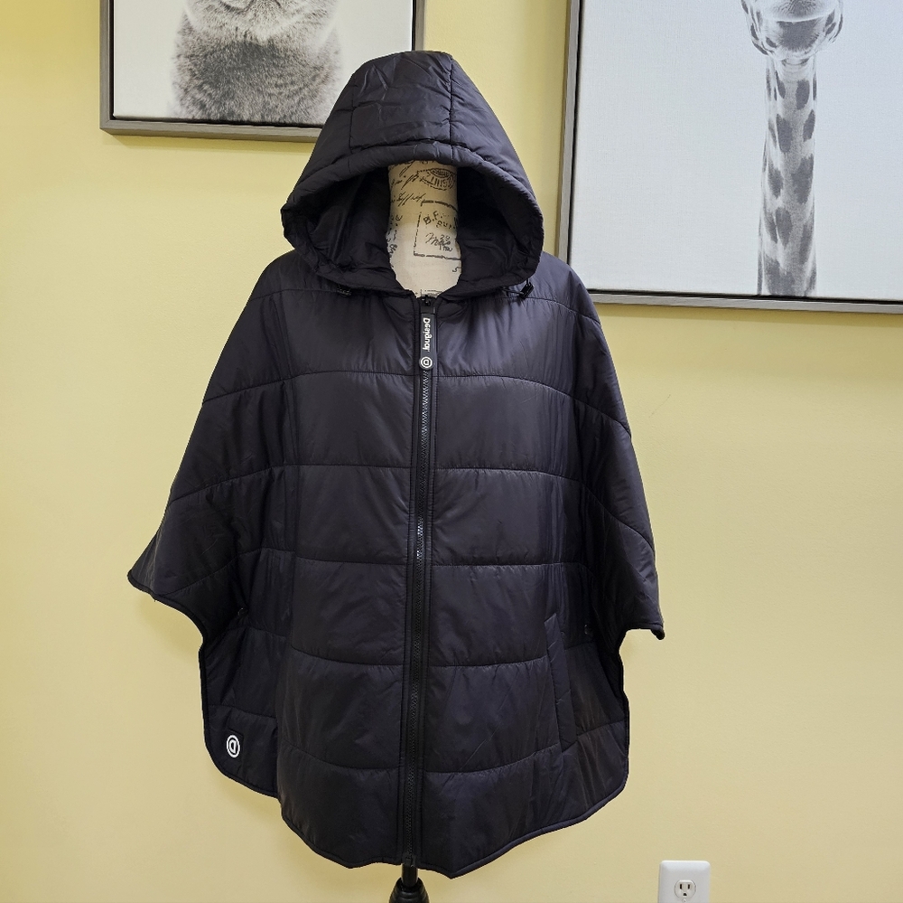 DESIGUAL PADDED CAPE PONCHO